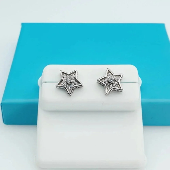 925 Sterling Silver CZ Beautiful Earrings for Women, 1USPAR4207 - Picture 9 of 11